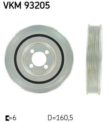 Poulie damper (Poulie de vilebrequin) SKF ref. VKM 93205